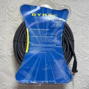 Dynex - Network cable RJ-45 (M) 50'/15.2m CAT 6  (TE-500-50-SGR)